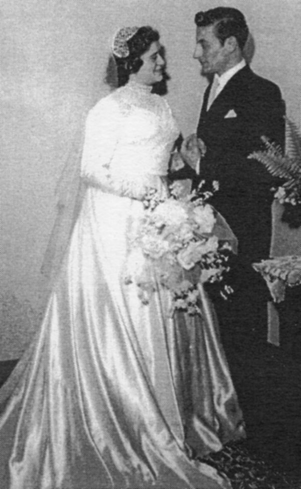 Wedding Photo Paulo Bambiolakis and Rosa Pantelis Fermanis 20 Jun 1954 Florianopolis Brazil